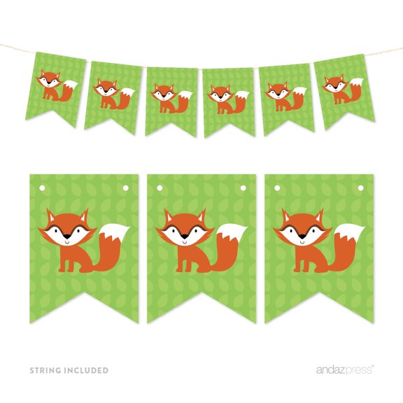 Pennant Party Banner Fox