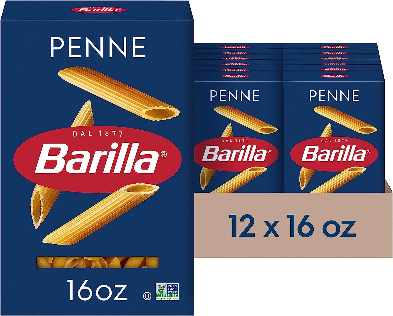 Penne Pasta 16 Oz Box Pack Of 12 Non GMO Pasta Made With Durum penne-pasta-16-oz-box-pack-of-12-non-gmo-pasta-made-with-durum