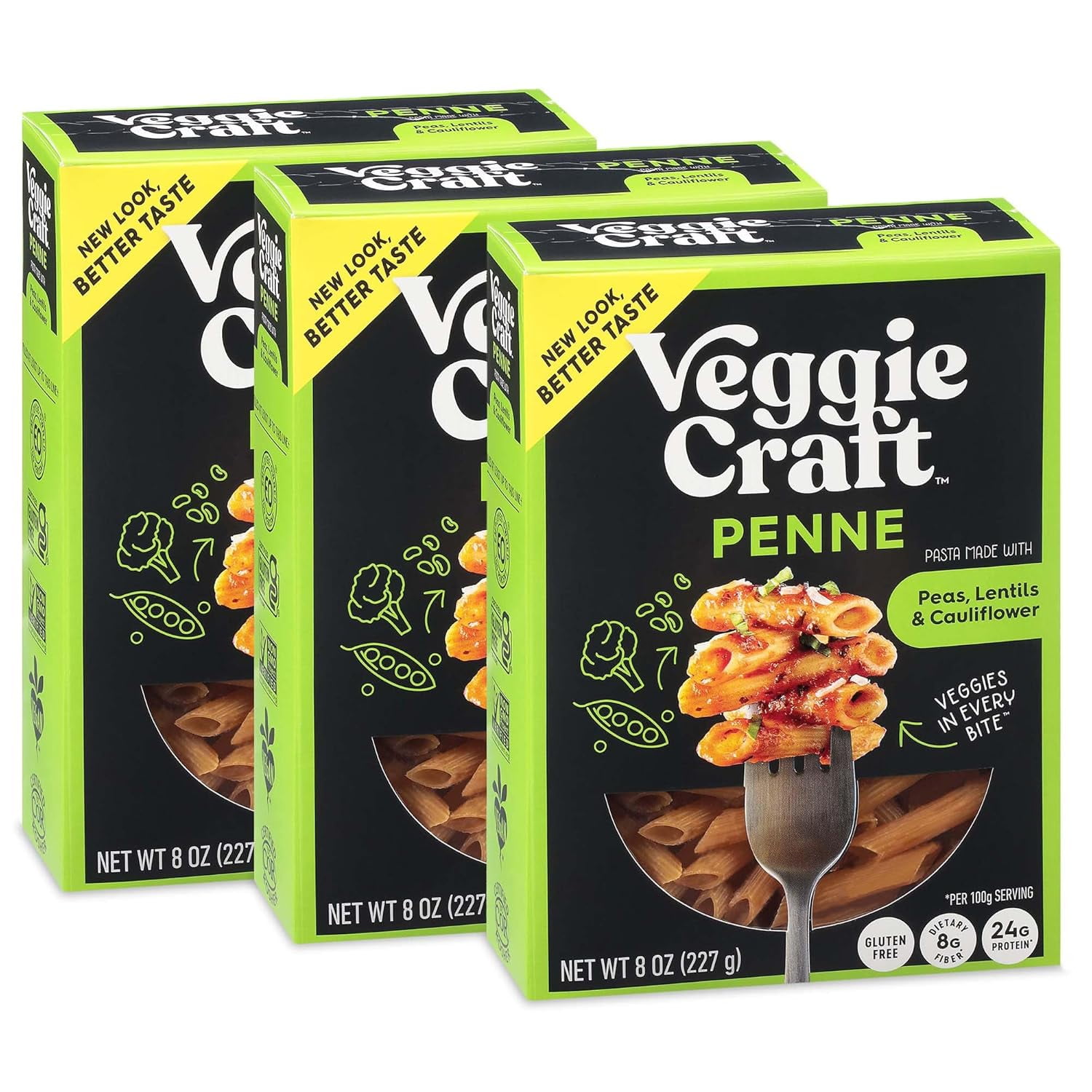 Penne Pasta Low Carb Pasta, High Protein, Made with Cauliflower