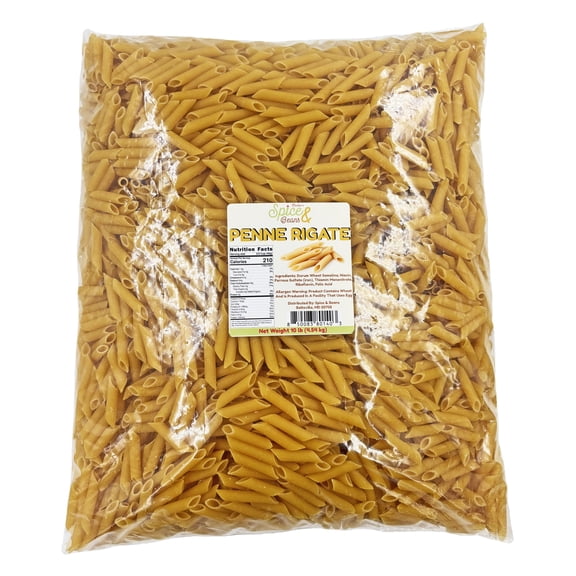 Penne Rigate Pasta Noodles 10 lb