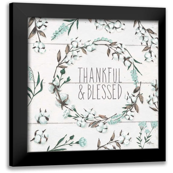 Penner, Janelle 12x12 Black Modern Framed Museum Art Print Titled - Blessed VI