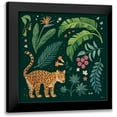 thumbnail image 1 of Penner, Janelle 12x12 Black Modern Framed Museum Art Print Titled - Jungle Love IV, 1 of 5