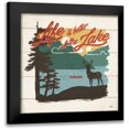 thumbnail image 1 of Penner, Janelle 12x12 Black Modern Framed Museum Art Print Titled - Vintage Lake IV, 1 of 5