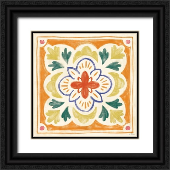 Penner, Janelle 12x12 Black Ornate Wood Framed with Double Matting Museum Art Print Titled - Cyprus VI