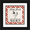 thumbnail image 1 of Penner, Janelle 12x12 Black Ornate Wood Framed with Double Matting Museum Art Print Titled - Farmers Market III, 1 of 4