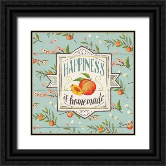 Penner, Janelle 12x12 Black Ornate Wood Framed with Double Matting Museum Art Print Titled - Sweet Life VI