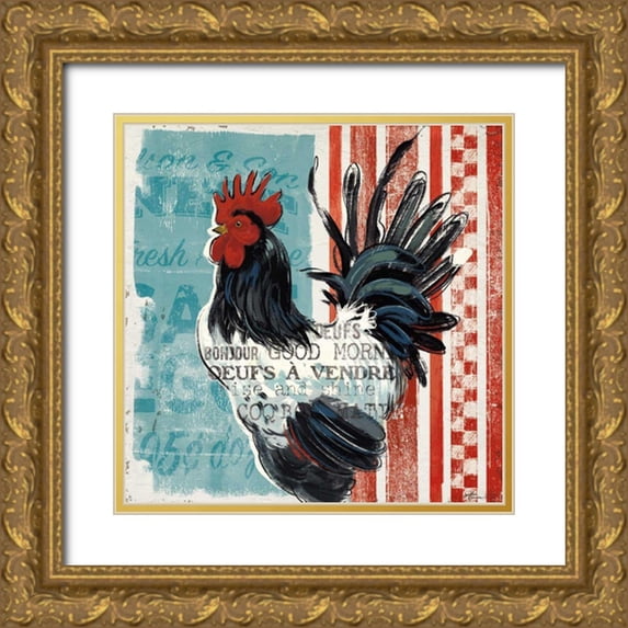 Penner, Janelle 12x12 Gold Ornate Wood Framed with Double Matting Museum Art Print Titled - Morning News II