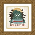 thumbnail image 1 of Penner, Janelle 12x12 Gold Ornate Wood Framed with Double Matting Museum Art Print Titled - Vintage Lake VI No Lines, 1 of 4