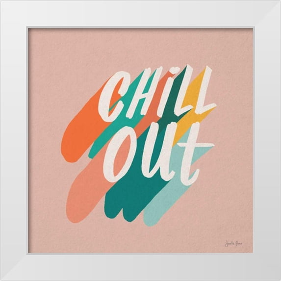 Penner, Janelle 12x12 White Modern Wood Framed Museum Art Print Titled - Chill Out I
