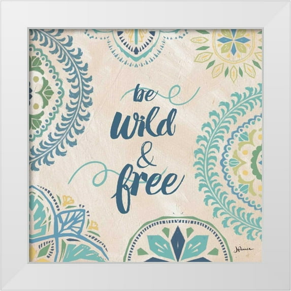 Penner, Janelle 12x12 White Modern Wood Framed Museum Art Print Titled - Fly Away VII