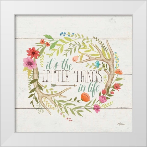 Penner, Janelle 12x12 White Modern Wood Framed Museum Art Print Titled - Rustic Bloom II
