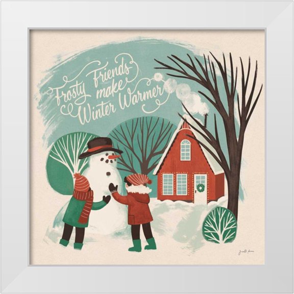 Penner, Janelle 12x12 White Modern Wood Framed Museum Art Print Titled - Winter Bliss III