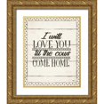 thumbnail image 1 of Penner, Janelle 12x14 Gold Ornate Wood Framed with Double Matting Museum Art Print Titled - Country Thoughts XIV, 1 of 4