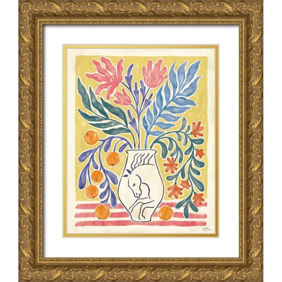 Penner, Janelle 12x14 Gold Ornate Wood Framed with Double Matting Museum Art Print Titled - Cyprus V