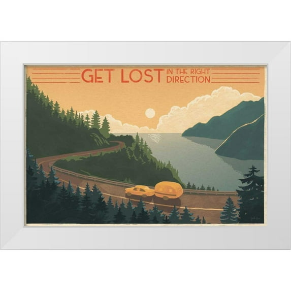 Penner, Janelle 14x11 White Modern Wood Framed Museum Art Print Titled - Born to Roam I