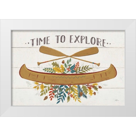 Penner, Janelle 14x11 White Modern Wood Framed Museum Art Print Titled - Peace and Lodge V