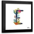 thumbnail image 1 of Penner, Janelle 15x15 Black Modern Framed Museum Art Print Titled - Romantic Luxe E Navy, 1 of 5