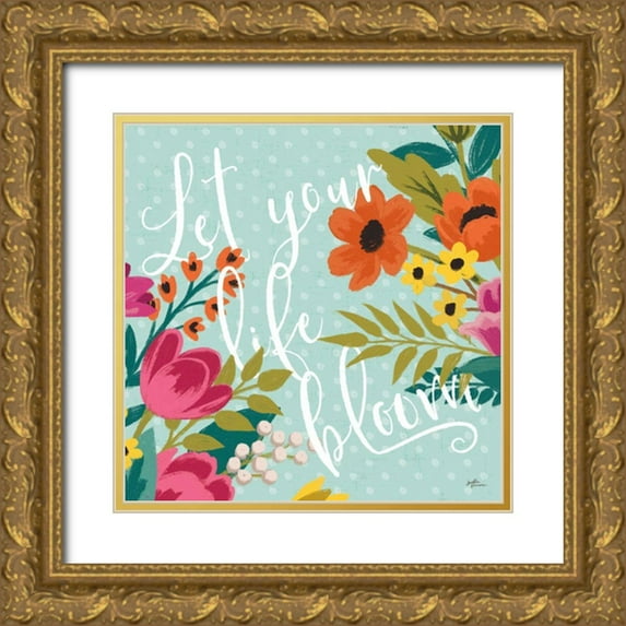 Penner, Janelle 15x15 Gold Ornate Wood Framed with Double Matting Museum Art Print Titled - Romantic Luxe X