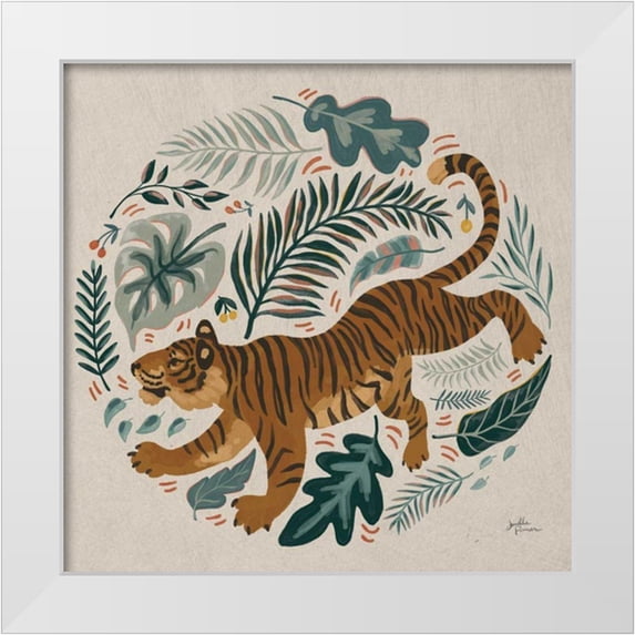 Penner, Janelle 15x15 White Modern Wood Framed Museum Art Print Titled - Big Cat Beauty VII
