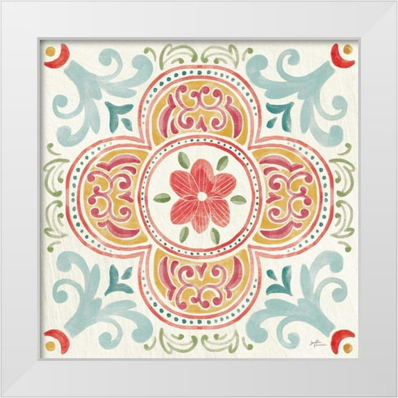 Penner, Janelle 15x15 White Modern Wood Framed Museum Art Print Titled - Boho Field VI