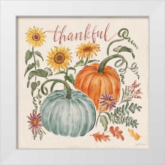 Penner, Janelle 15x15 White Modern Wood Framed Museum Art Print Titled - Harvest Jewels III