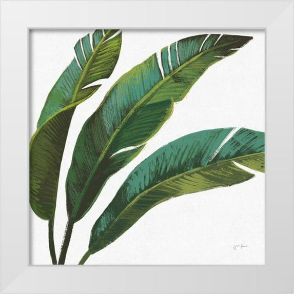 Penner, Janelle 15x15 White Modern Wood Framed Museum Art Print Titled - Welcome to Paradise XI on White