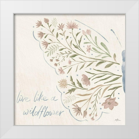 Penner, Janelle 15x15 White Modern Wood Framed Museum Art Print Titled - Wildflower Vibes VI Neutral