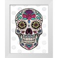 thumbnail image 1 of Penner, Janelle 15x18 White Modern Wood Framed Museum Art Print Titled - Sugar Skull III on Gray, 1 of 4