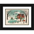 thumbnail image 1 of Penner, Janelle 18x13 Black Ornate Wood Framed with Double Matting Museum Art Print Titled - Winter Bliss I, 1 of 4
