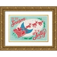 thumbnail image 1 of Penner, Janelle 18x13 Gold Ornate Wood Framed with Double Matting Museum Art Print Titled - Naughty and Nice I Bright, 1 of 4