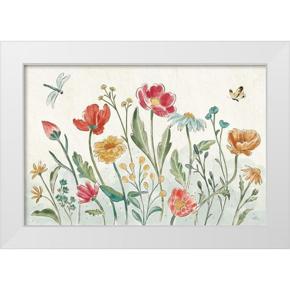 Penner, Janelle 18x13 White Modern Wood Framed Museum Art Print Titled - Boho Field I