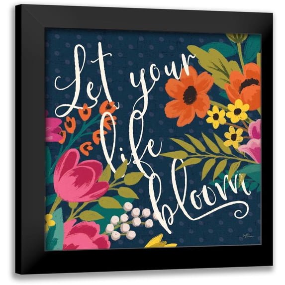 Penner, Janelle 20x20 Black Modern Framed Museum Art Print Titled - Romantic Luxe II