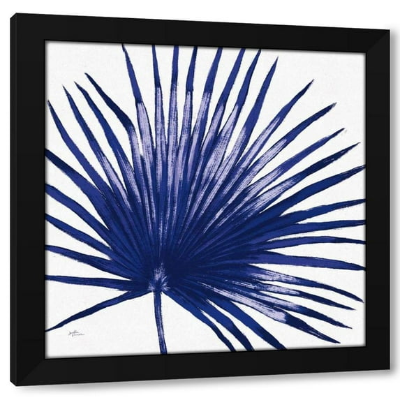 Janelle Penner 20x20 Black Modern Wood Framed Wall Art Titled - Welcome to Paradise XVI Indigo