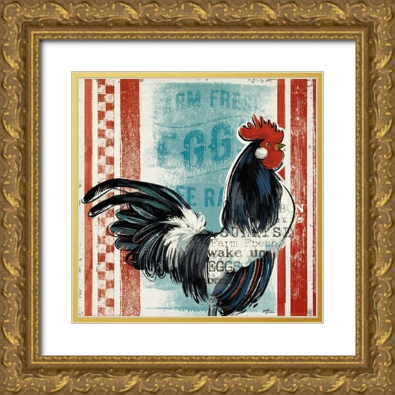 Penner, Janelle 20x20 Gold Ornate Wood Framed with Double Matting Museum Art Print Titled - Morning News I