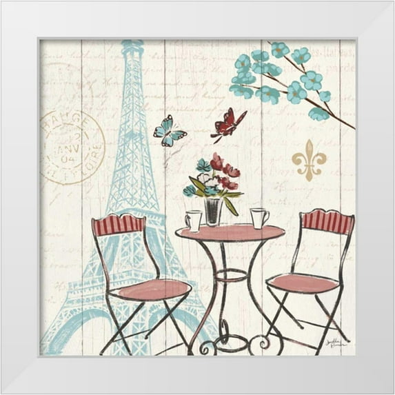 Penner, Janelle 20x20 White Modern Wood Framed Museum Art Print Titled - Paris Tour VI
