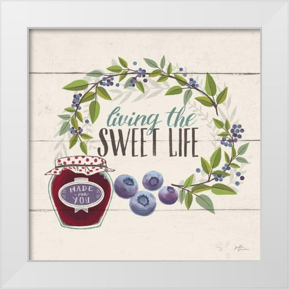 Penner, Janelle 20x20 White Modern Wood Framed Museum Art Print Titled - Sweet Life V