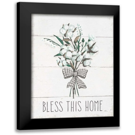 Penner, Janelle 20x24 Black Modern Framed Museum Art Print Titled - Blessed II Black Bow