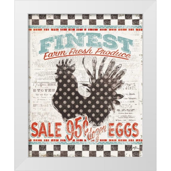 Penner, Janelle 20x24 White Modern Wood Framed Museum Art Print Titled - Morning News VI