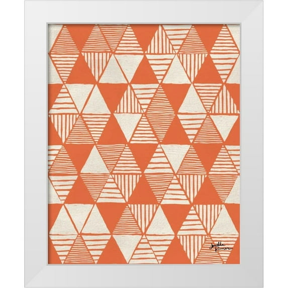 Penner, Janelle 20x24 White Modern Wood Framed Museum Art Print Titled - Spread the Love Pattern VIID
