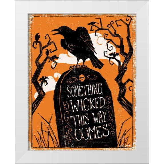 Penner, Janelle 20x24 White Modern Wood Framed Museum Art Print Titled - Wicked III