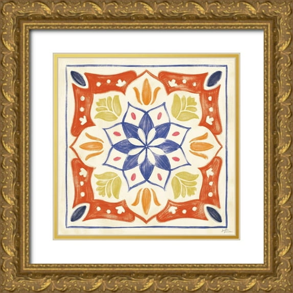 Penner, Janelle 26x26 Gold Ornate Wood Framed with Double Matting Museum Art Print Titled - Cyprus VIII