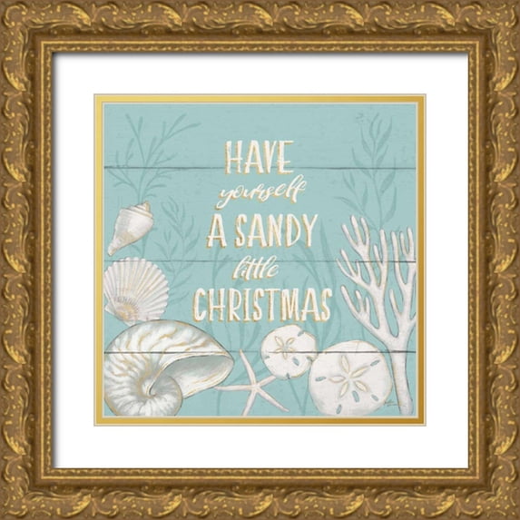 Penner, Janelle 26x26 Gold Ornate Wood Framed with Double Matting Museum Art Print Titled - Tranquil Morning III Christmas