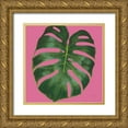 thumbnail image 1 of Penner, Janelle 26x26 Gold Ornate Wood Framed with Double Matting Museum Art Print Titled - Welcome to Paradise XIII on Pink, 1 of 4