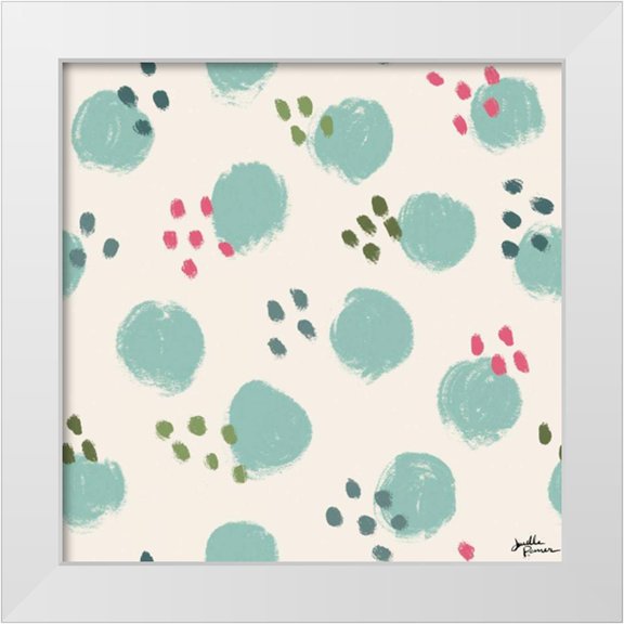 Penner, Janelle 26x26 White Modern Wood Framed Museum Art Print Titled - Live in Bloom Step 03A