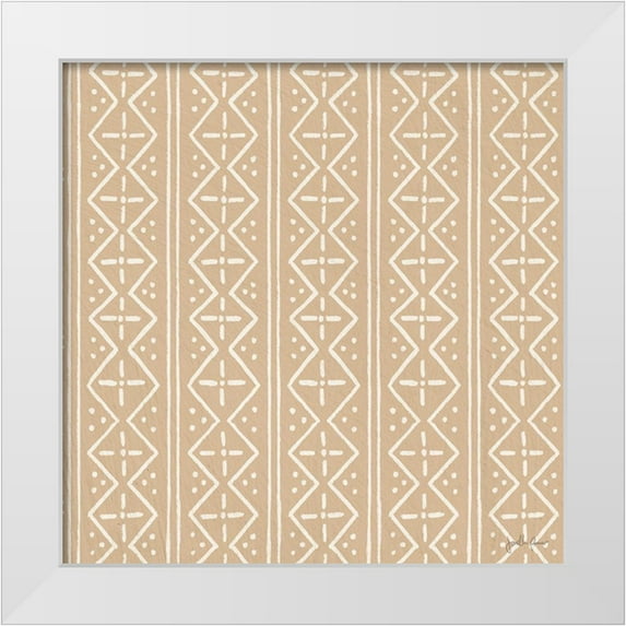 Penner, Janelle 26x26 White Modern Wood Framed Museum Art Print Titled - Mushroom Madness Pattern IVB