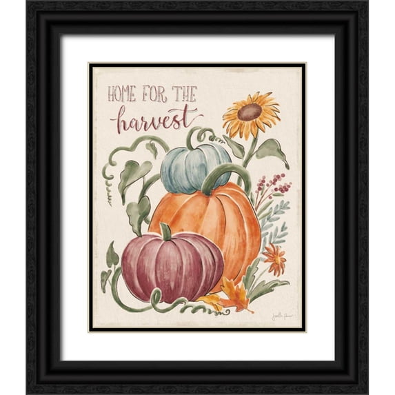Penner, Janelle 26x32 Black Ornate Wood Framed with Double Matting Museum Art Print Titled - Harvest Jewels IV