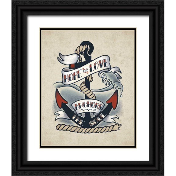 Penner, Janelle 26x32 Black Ornate Wood Framed with Double Matting Museum Art Print Titled - Sailor Wisdom I