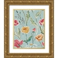 thumbnail image 1 of Penner, Janelle 26x32 Gold Ornate Wood Framed with Double Matting Museum Art Print Titled - Boho Field Pattern IE, 1 of 4