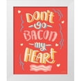 thumbnail image 1 of Penner, Janelle 26x32 White Modern Wood Framed Museum Art Print Titled - Bacon My Heart I, 1 of 4