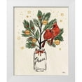 thumbnail image 1 of Penner, Janelle 26x32 White Modern Wood Framed Museum Art Print Titled - Christmas Lovebirds XIII, 1 of 4